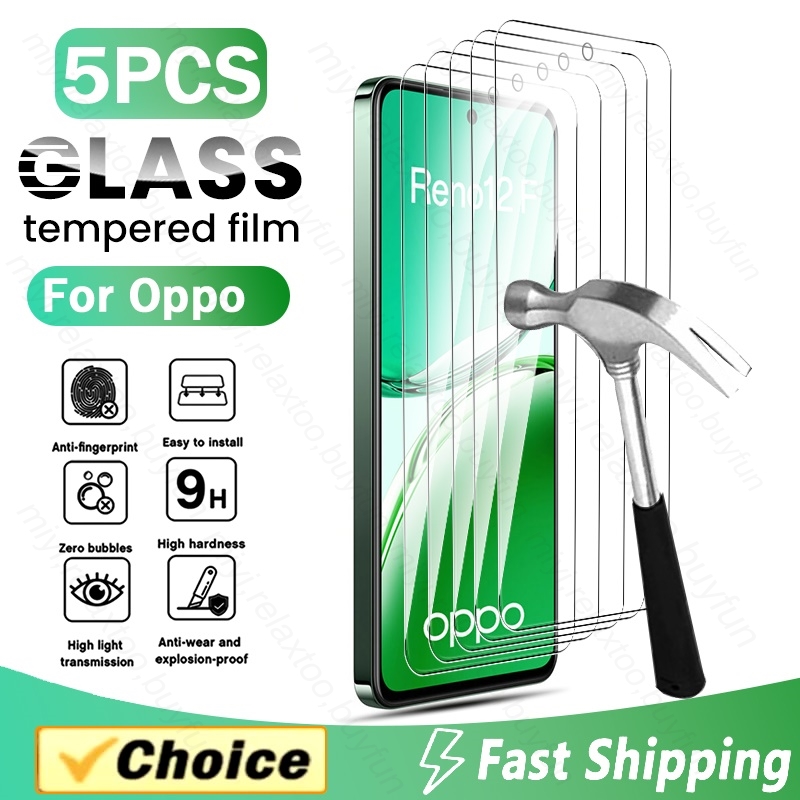 Oppo Reno 12 - 5 uds 100% Protector de pantalla