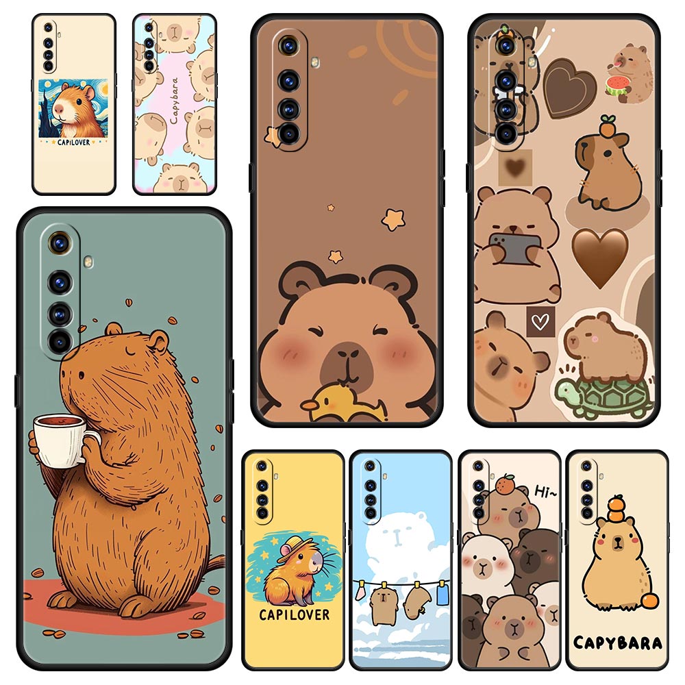 Realme Gt 6 - Funda de teléfono Anime Capybara Porpoise